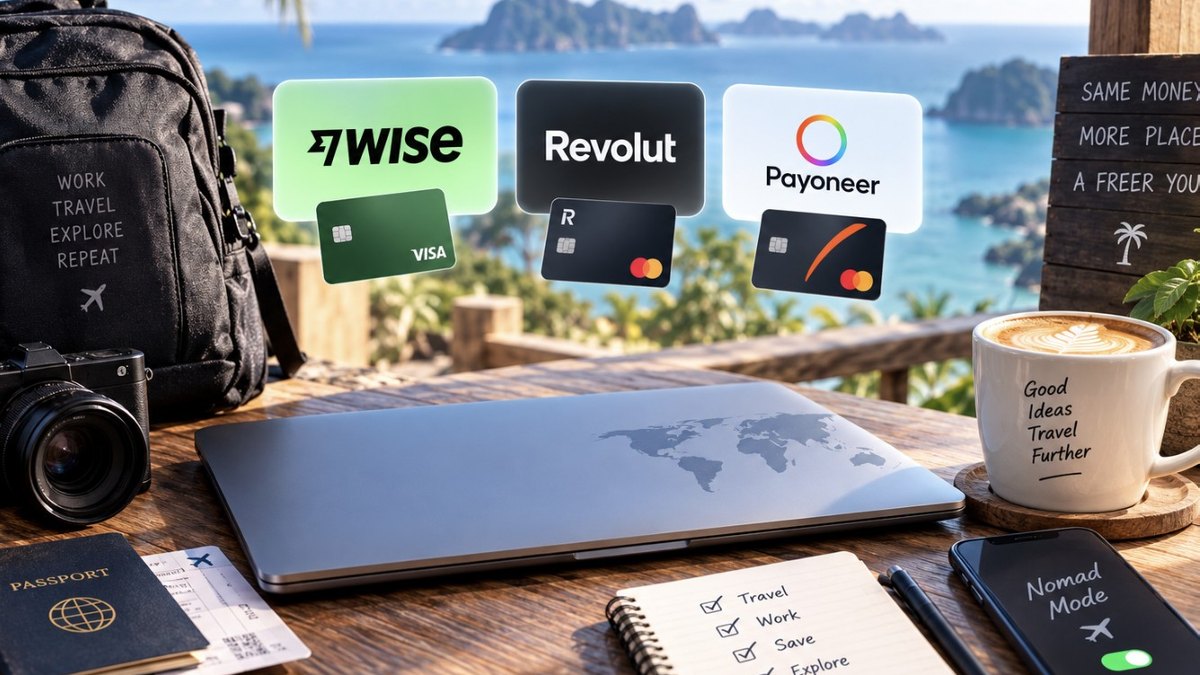 The best bank account for nomads in 2026 (Wise, Revolut, Payoneer tested)