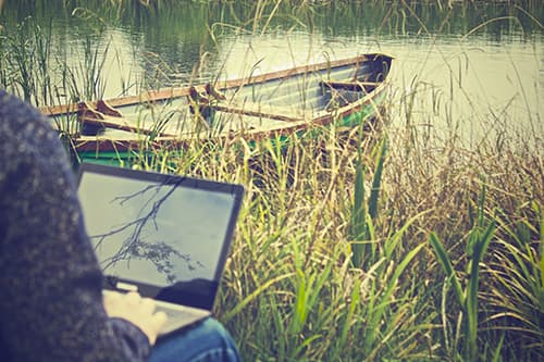 Remote work setup