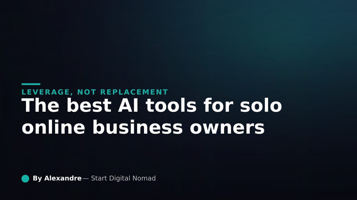 Best AI Tools for Solo Online Business Owners