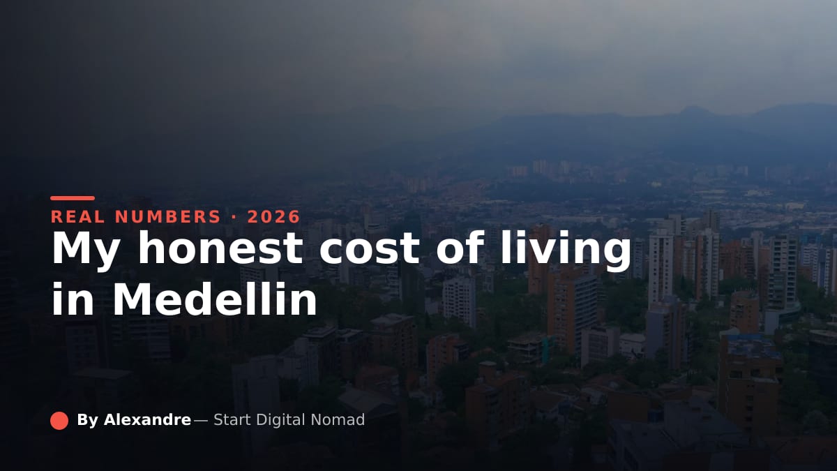 Cost of Living for Digital Nomads in Medellin (2026): My Real Numbers