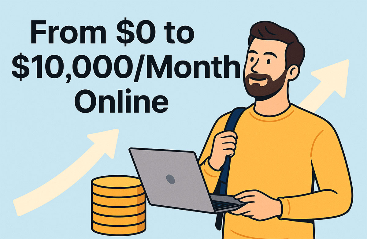 From $0 to $10,000/Month Online – The Proven Roadmap for 2025