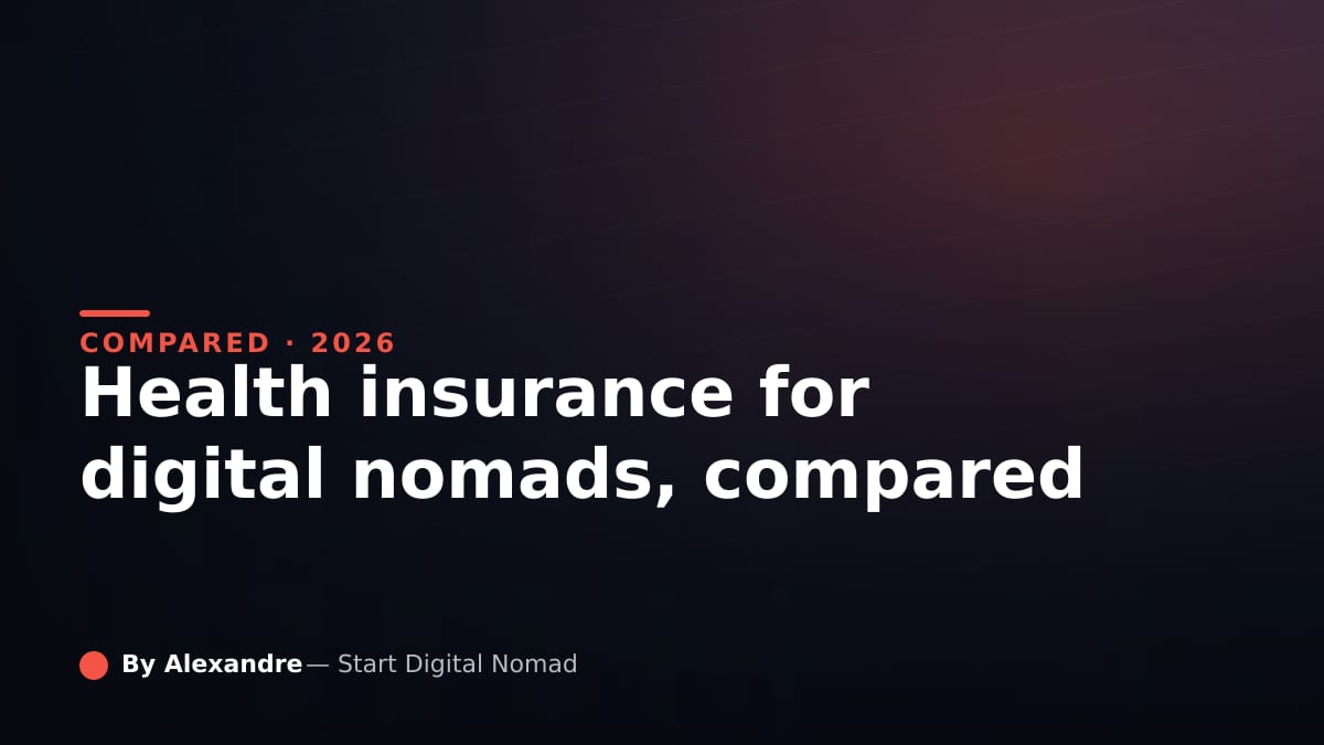 Health insurance for digital nomads compared 2026