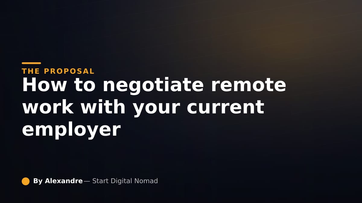 How to Negotiate Remote Work With Your Current Employer