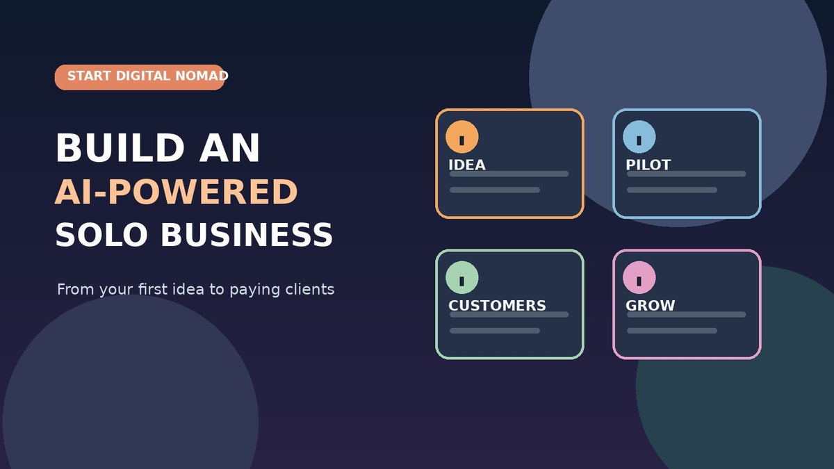 How to Start an AI-Powered Solo Business in 2026: Services, Validation and First Clients